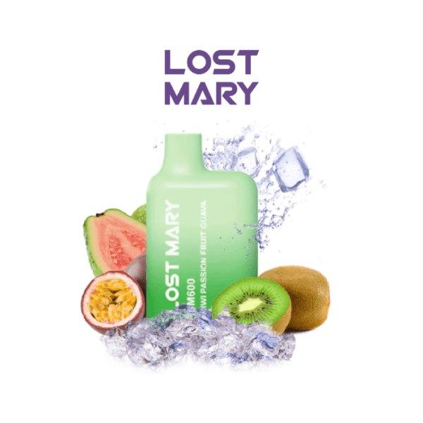Lost Mary Elite Pod desechable 20mg nicotina - Kiwi, Fruta de la Pasión y Guayaba