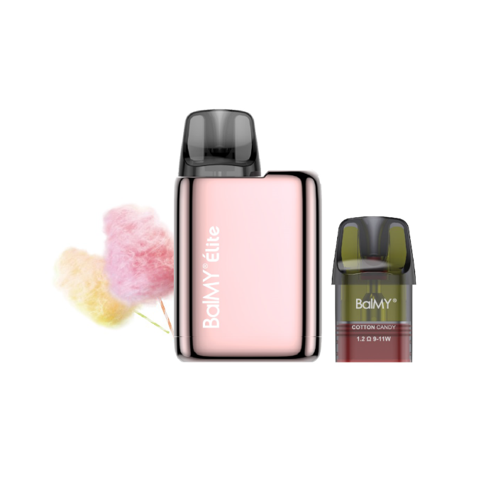 Pod recargable de cápsula BalMY Élite Kit Starter 20mg/ml nicotina – Algodón Dulce