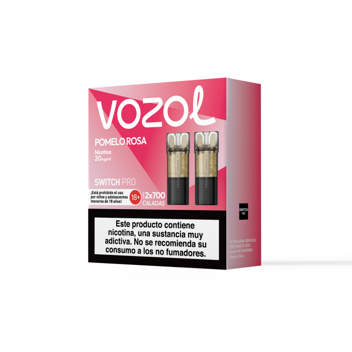 Cápsulas precargadas VOZOL Switch PRO 20mg/ml nicotina (2 uds) – Pomelo Rosa Pack