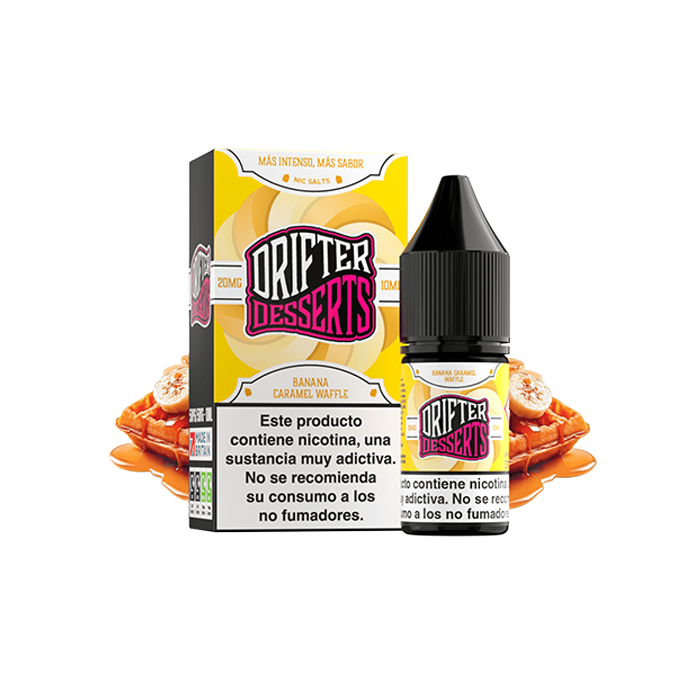 Sales de Nicotina Drifter Juice Sauz bote 10 ml. (20mg nic.) – Banana Caramel Waffle