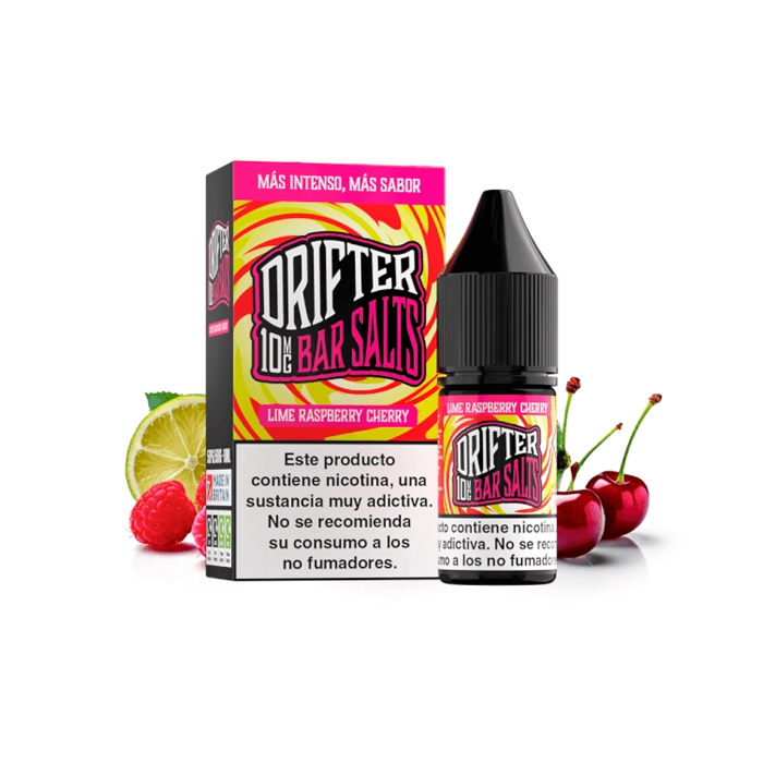 Sales de Nicotina Drifter Juice Sauz bote 10 ml. (10mg nic.) – Lime Raspberry Cherry
