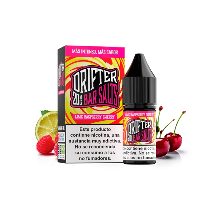 Sales de Nicotina Drifter Juice Sauz bote 10 ml. (20mg nic.) – Lime Raspberry Cherry