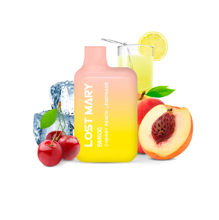 Vaper desechable Lost Mary BM 600 puffs 20mg/ml nicotina – Cherry Peach Lemonade