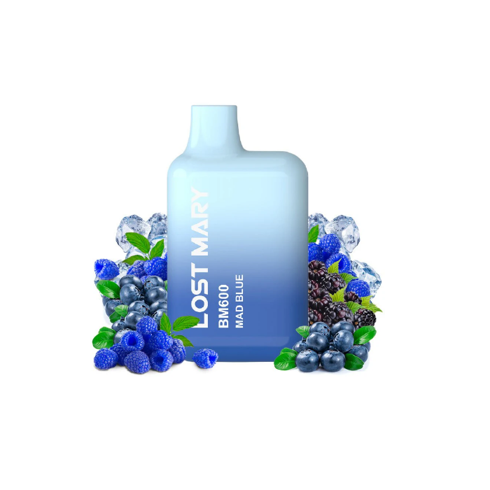 Vaper desechable Lost Mary BM 600 puffs 20mg/ml nicotina – Mad Blue