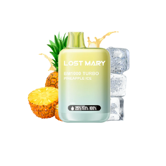 Vaper desechable Lost Mary BM 1000 puffs TURBO 20mg/ml nicotina – Piña Ice