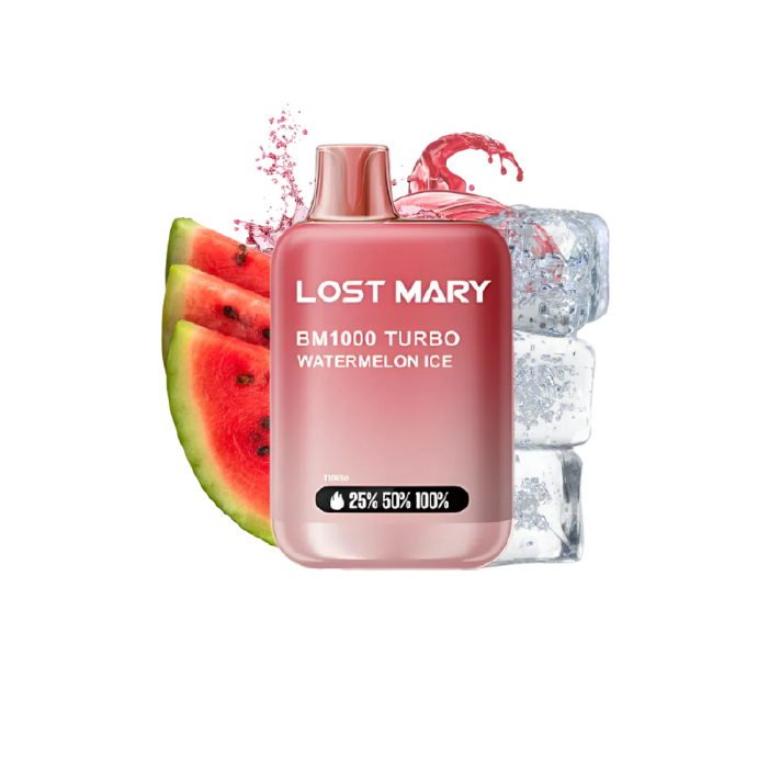 Vaper desechable Lost Mary BM 1000 puffs TURBO 20mg/ml nicotina – Sandía Ice