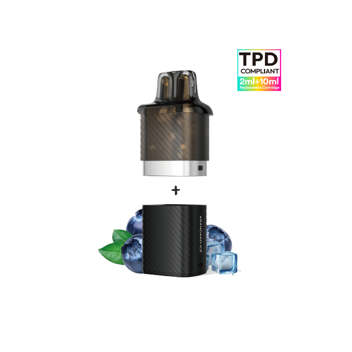 VOZOL Vista Plug pack recarga cápsula pod (2ml) + recipiente (10ml) 20mg/ml nicotina – Arándano Ice