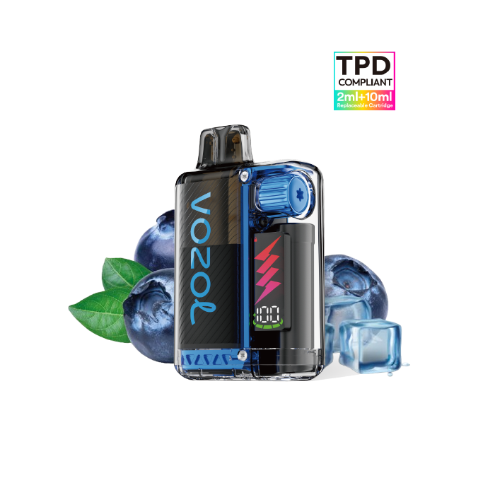 VOZOL Vista Plug Kit Starter 10.000 puffs (2ml + 10ml) precargado 20mg/ml nicotina – Arándano Ice
