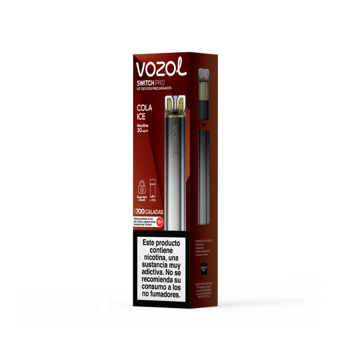 Pod recargable de cápsula VOZOL Switch PRO Kit Starter 20mg/ml nicotina – Cola Helada Pack