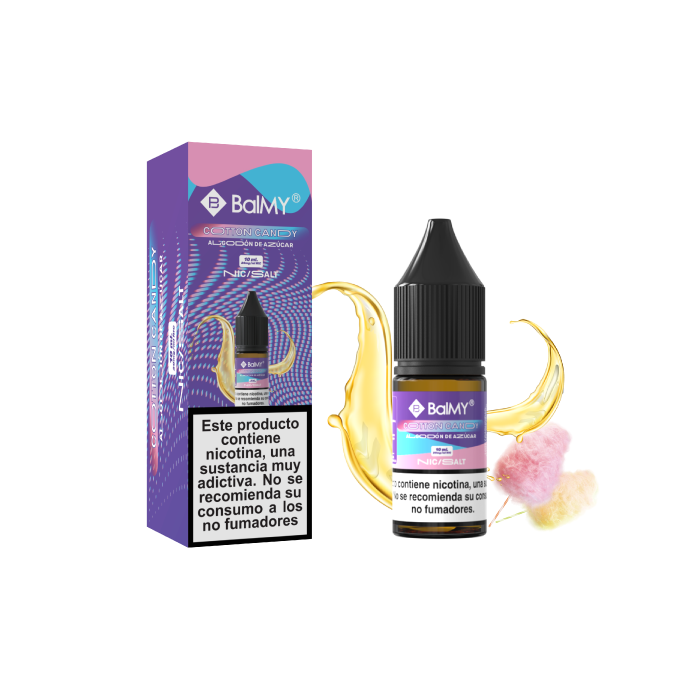 Sales de Nicotina BalMY bote 10 ml. – 20 mg/ml nic. – Algodón de Azúcar