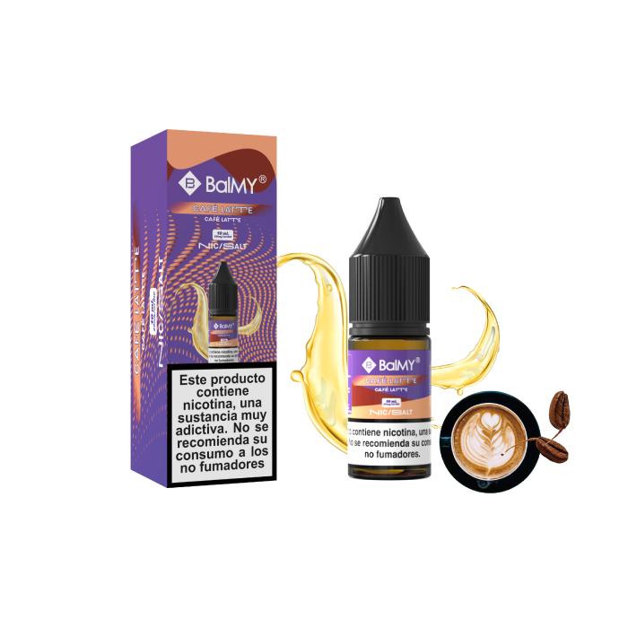 Sales de Nicotina BalMY bote 10 ml. – 20 mg/ml nic. – Café Latte