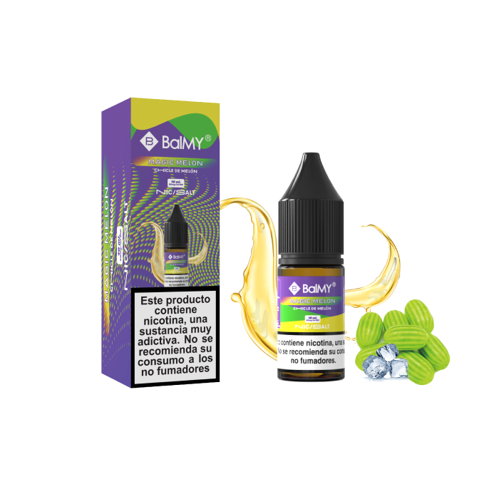 Sales de Nicotina BalMY bote 10 ml. – 20 mg/ml nic. – Chicle de Melón