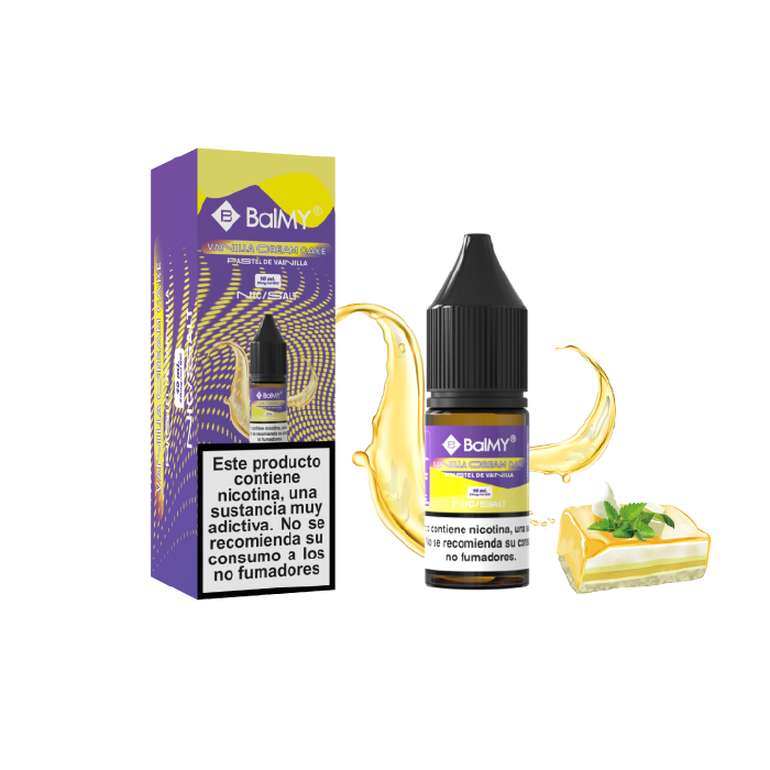 Sales de Nicotina BalMY bote 10 ml. – 20 mg/ml nic. – Pastel de Vainilla