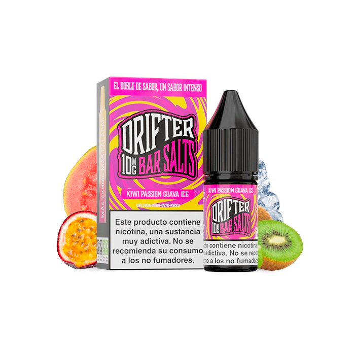 Sales de Nicotina Drifter Juice Sauz bote 10 ml. (10mg nic.) – Kiwi, fruta de la Pasión y Guayaba