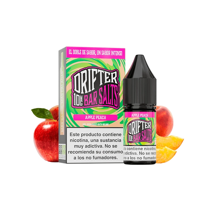 Sales de Nicotina Drifter Juice Sauz bote 10 ml. (10mg nic.) – Manzana y Melocotón