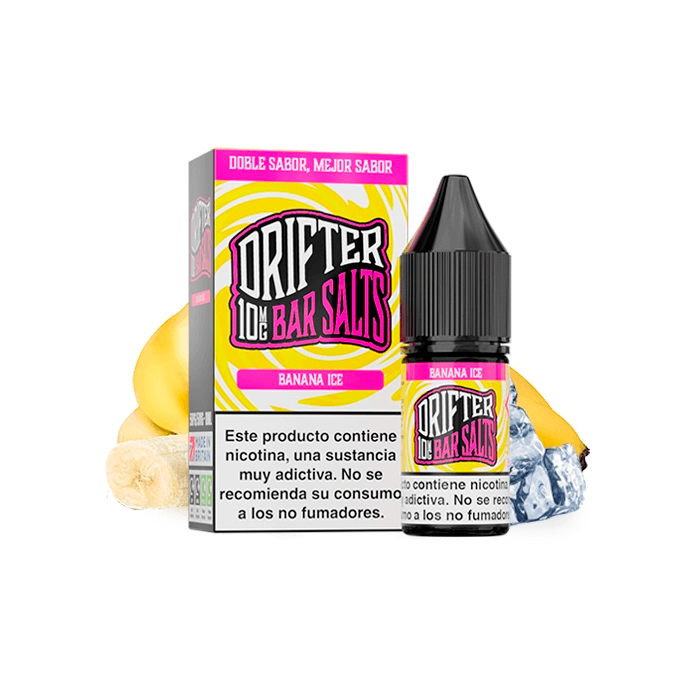 Sales de Nicotina Drifter Juice Sauz bote 10 ml. (10mg nic.) – Banana Ice