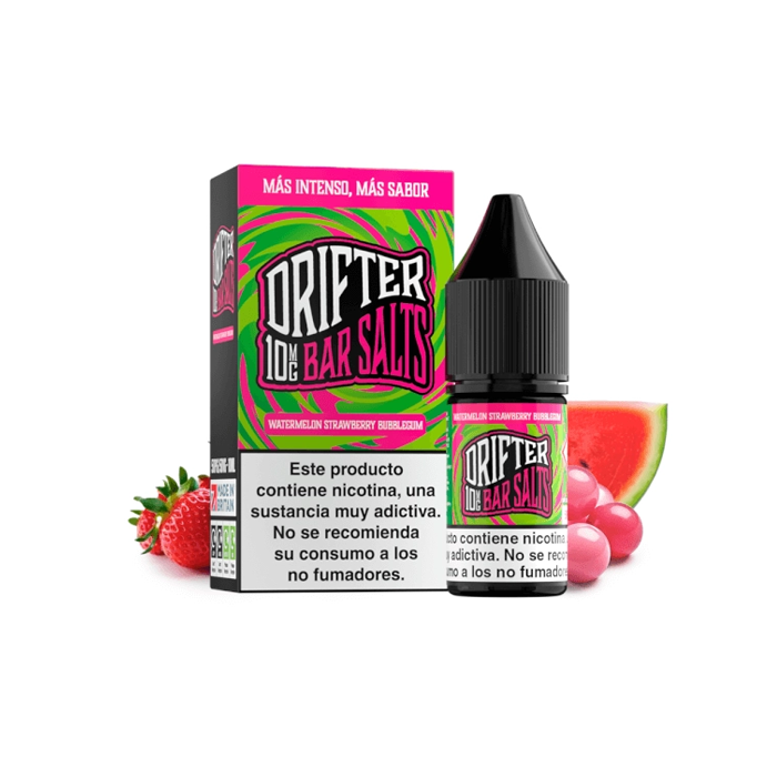 Sales de Nicotina Drifter Juice Sauz bote 10 ml. (10mg nic.) – Strawberry Watermelon Blubblegum