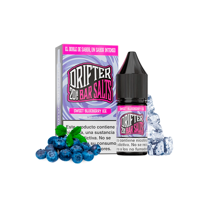 Sales de Nicotina Drifter Juice Sauz bote 10 ml. (20mg nic.) – Arándanos Dulces Ice