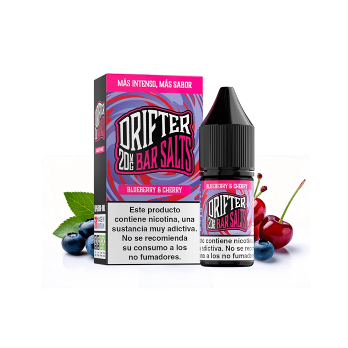 Sales de Nicotina Drifter Juice Sauz bote 10 ml. (20mg nic.) – Blueberry Cherry