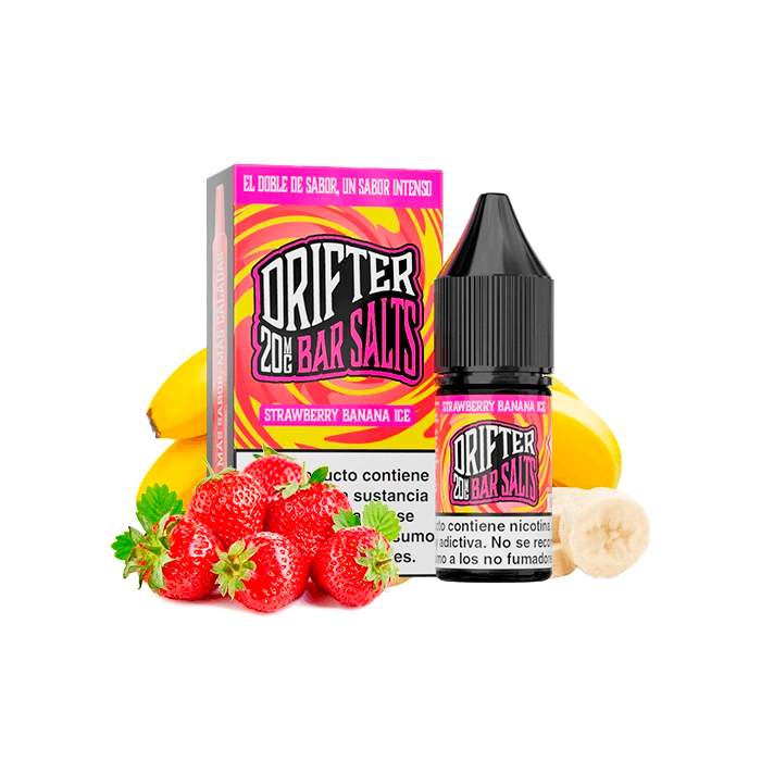 Sales de Nicotina Drifter Juice Sauz bote 10 ml. (20mg nic.) – Fresa Banana Ice