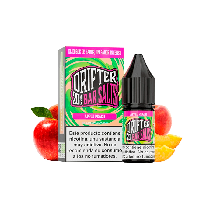 Sales de Nicotina Drifter Juice Sauz bote 10 ml. (20mg nic.) – Manzana y Melocotón