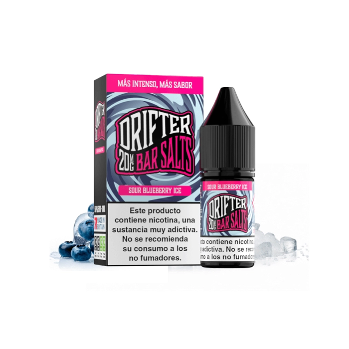 Sales de Nicotina Drifter Juice Sauz bote 10 ml. (20mg nic.) – Sour Blueberry Ice