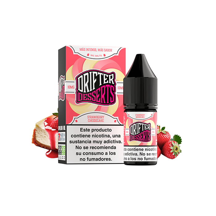 Sales de Nicotina Drifter Juice Sauz bote 10 ml. (10mg nic.) – Strawberry Cheesecake