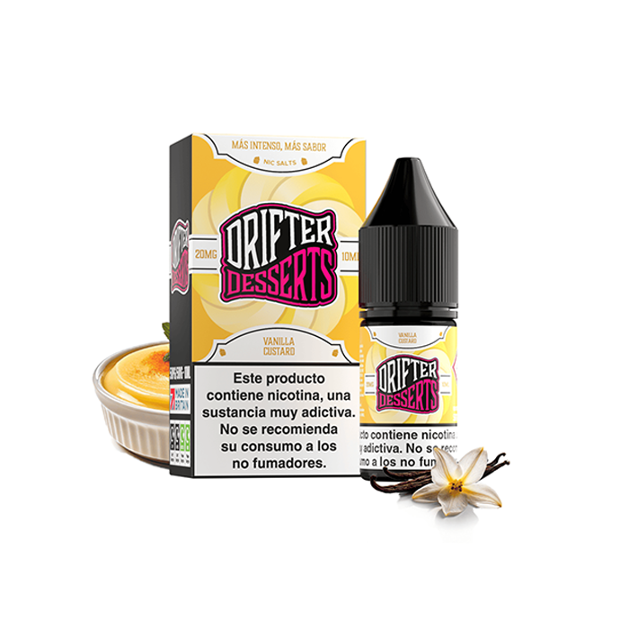 Sales de Nicotina Drifter Juice Sauz bote 10 ml. (20mg nic.) – Vainilla Custard