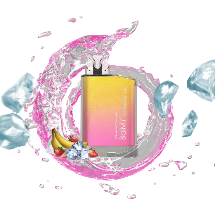 Vaper desechable BalMY GO Crystal 20mg/ml nicotina – Fresa Banana