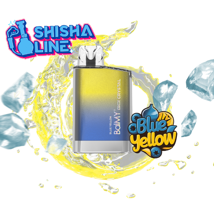 Vaper desechable BalMY GO Crystal 20mg/ml nicotina – Blue Yellow Shisha Line