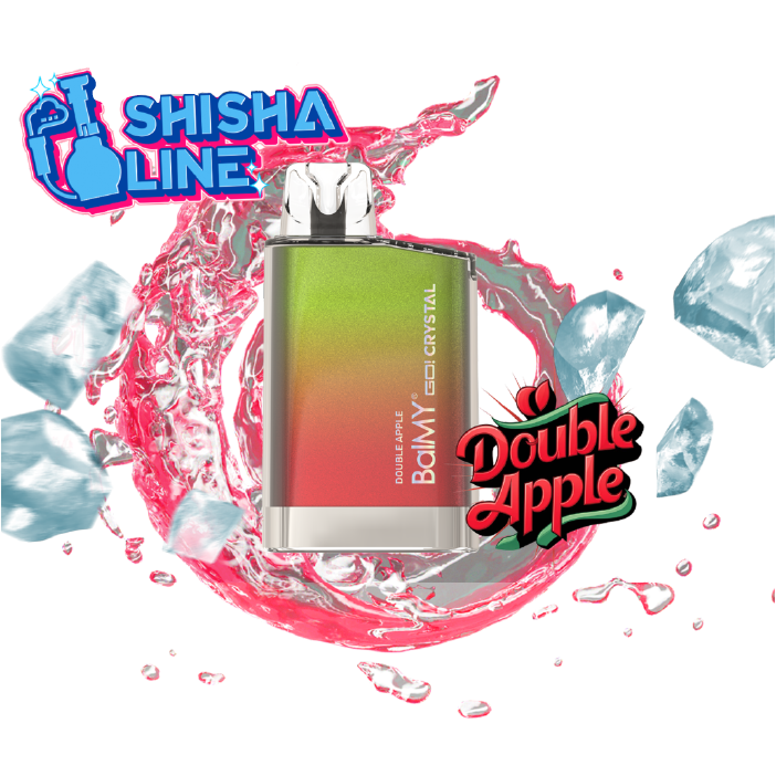 Vaper desechable BalMY GO Crystal 20mg/ml nicotina – Double Apple Shisha Line