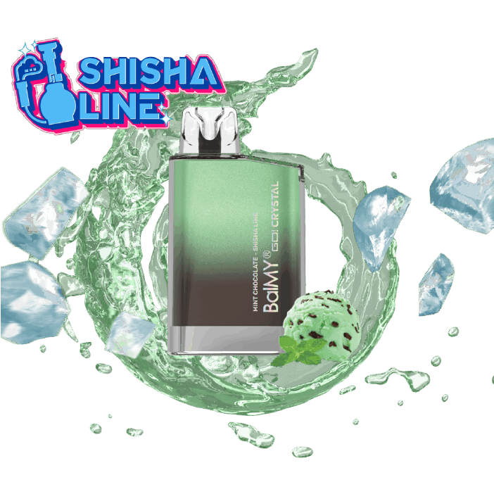 Vaper desechable BalMY GO Crystal 20mg/ml nicotina – Menta Chocolate Shisha Line