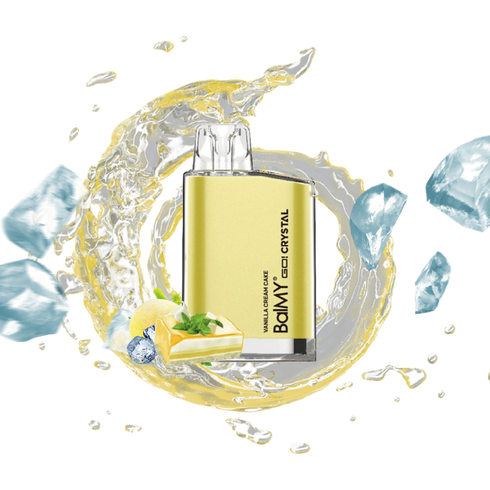Vaper desechable BalMY GO Crystal 20mg/ml nicotina – Pastel de Vainilla