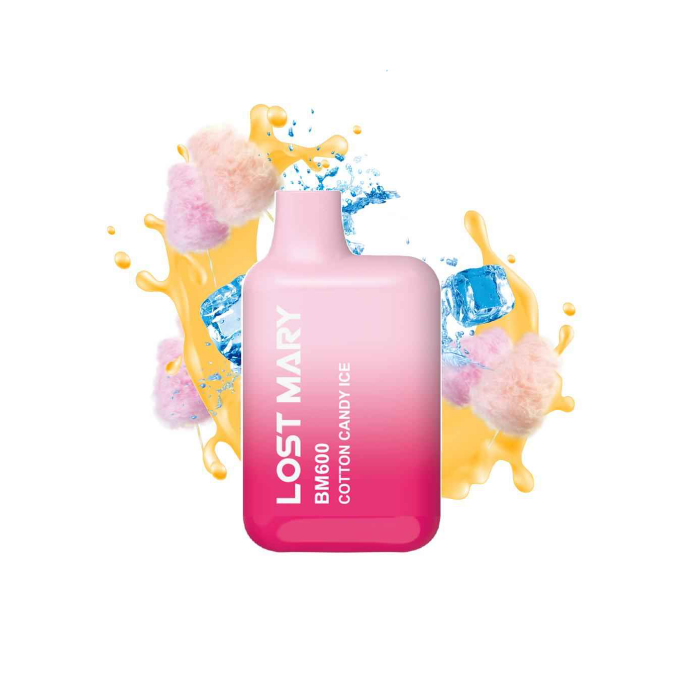 Vaper desechable Lost Mary BM 600 puffs 20mg/ml nicotina – Cotton Candy Ice