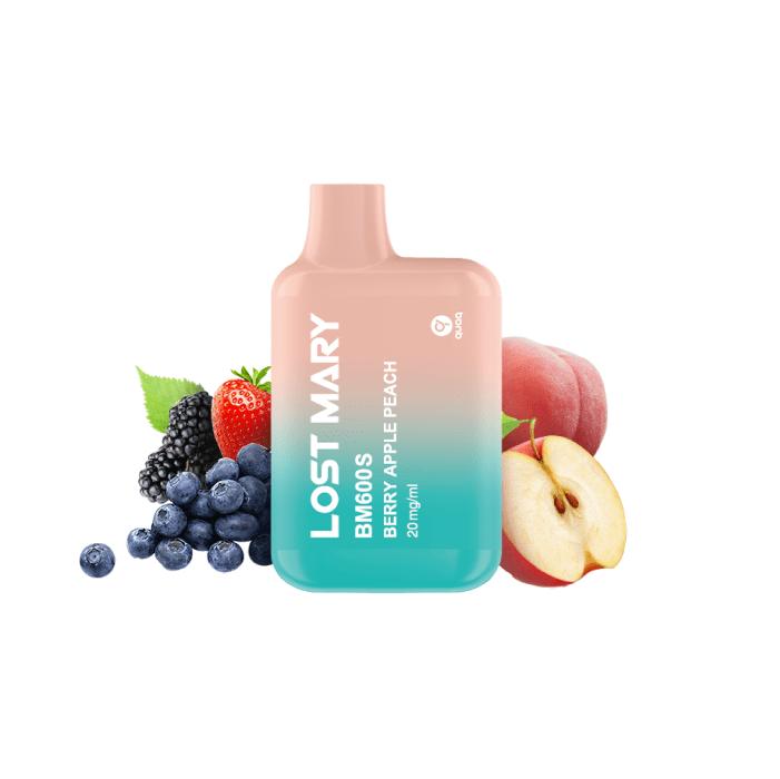 Vaper desechable Lost Mary BM 600 puffs 20mg/ml nicotina – Berry Apple Peach