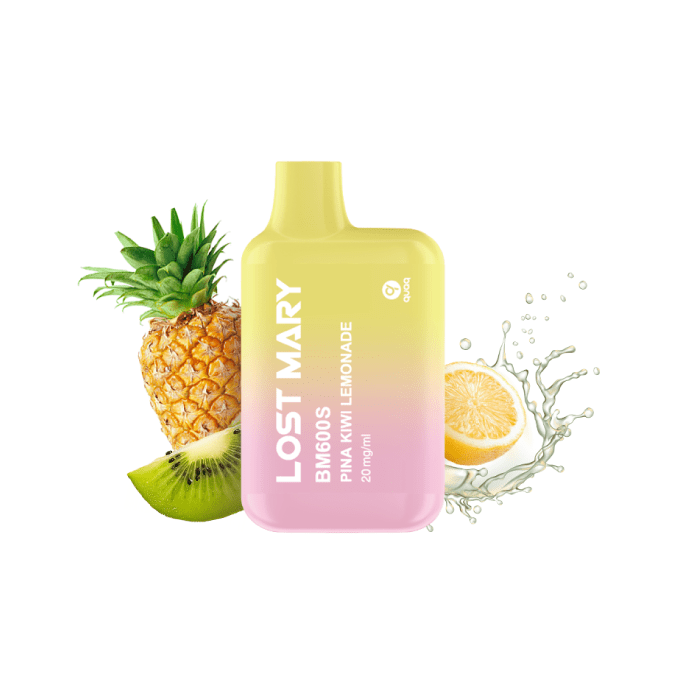 Vaper desechable Lost Mary BM 600 puffs 20mg/ml nicotina – Pina Kiwi lemonade
