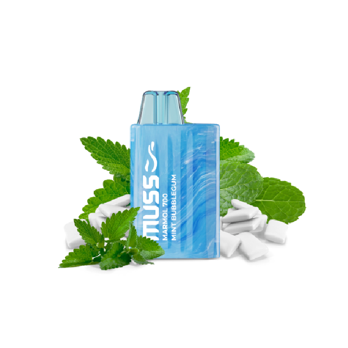 Vaper desechable MUSS Marmol 700 con nicotina 20mg/ml – Chicle de Menta