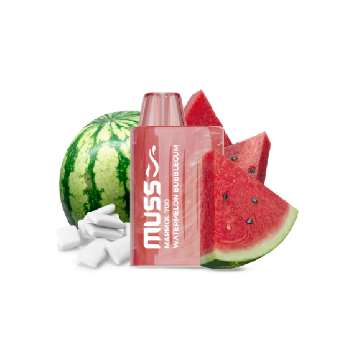 Vaper desechable MUSS Marmol 700 con nicotina 20mg/ml – Chicle de Sandía