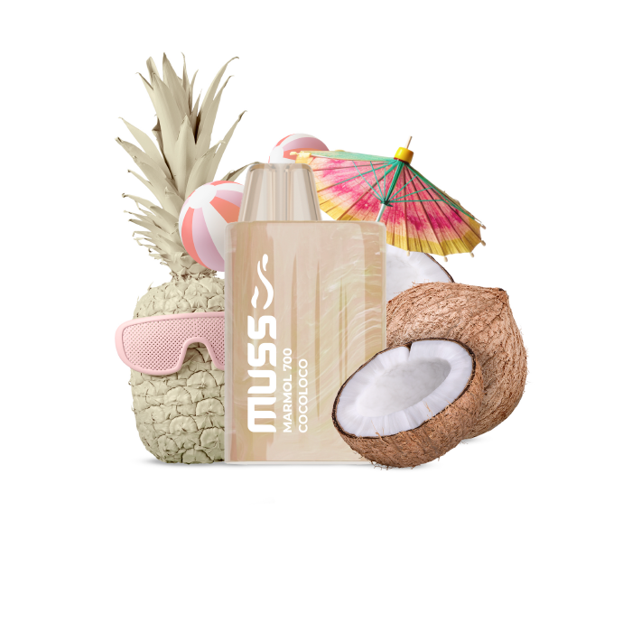 Vaper desechable MUSS Marmol 700 con nicotina 20mg/ml – Cocoloco