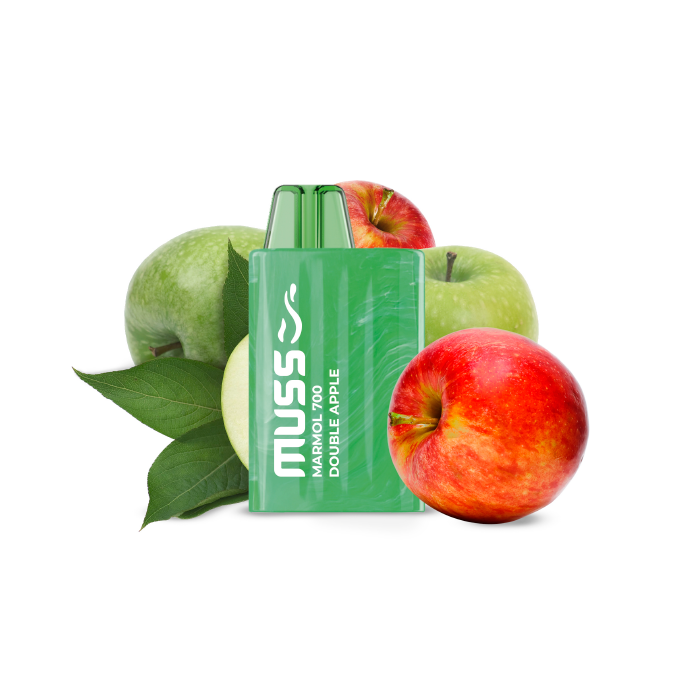 Vaper desechable MUSS Marmol 700 con nicotina 20mg/ml – Doble Manzana