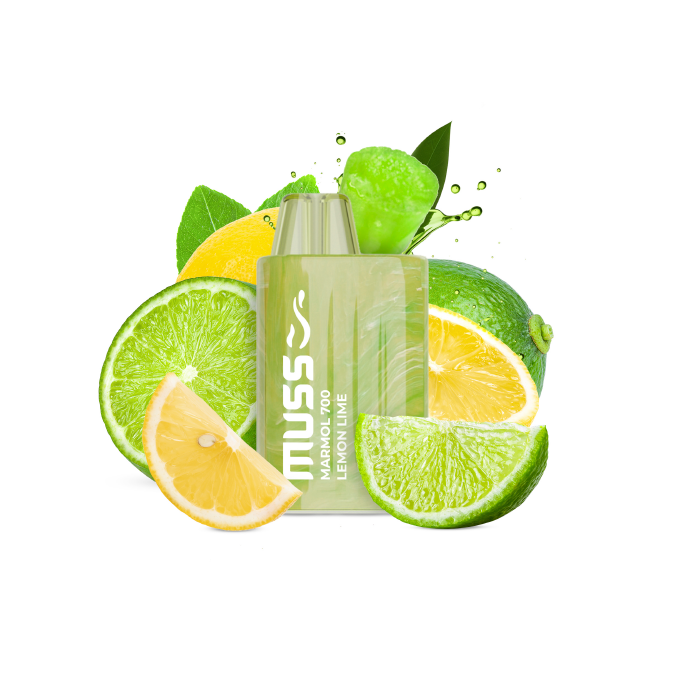 Vaper desechable MUSS Marmol 700 con nicotina 20mg/ml – Lima Limón