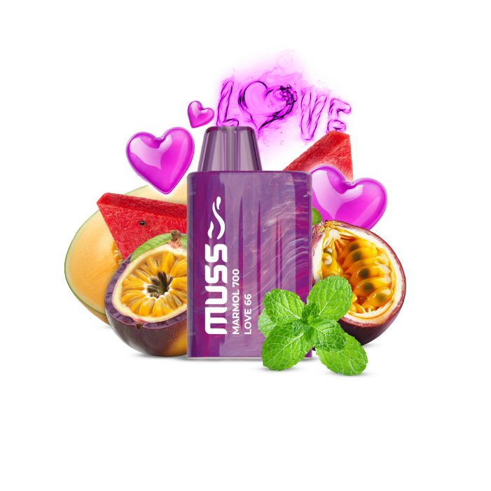 Vaper desechable MUSS Marmol 700 con nicotina 20mg/ml – Love 66