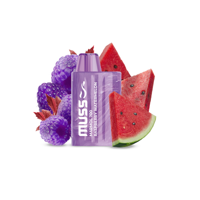Vaper desechable MUSS Marmol 700 con nicotina 20mg/ml – Mora y Sandía