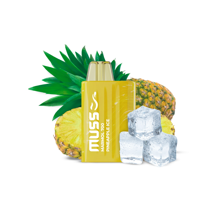 Vaper desechable MUSS Marmol 700 con nicotina 20mg/ml – Piña Helada
