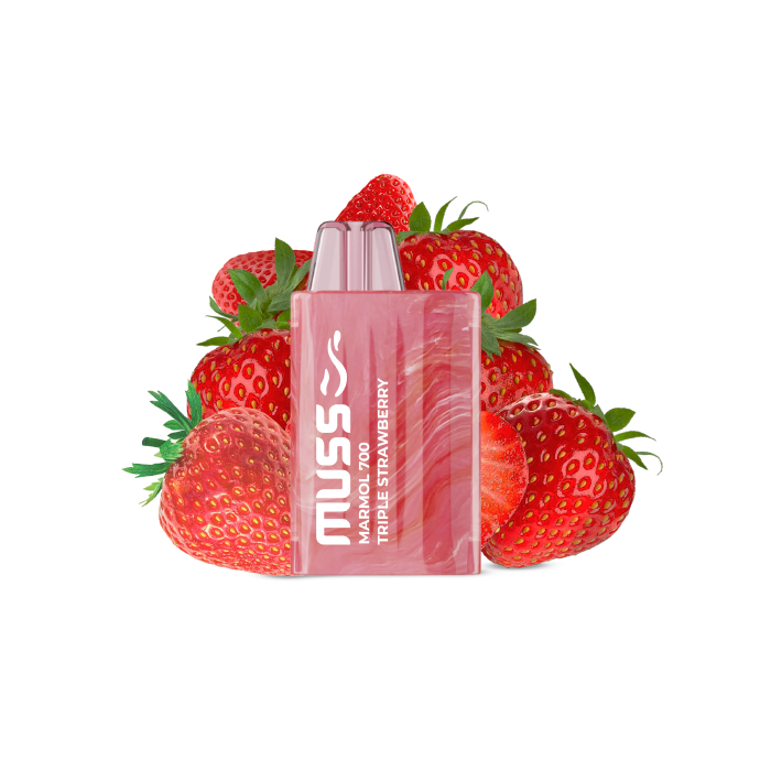 Vaper desechable MUSS Marmol 700 con nicotina 20mg/ml – Triple Fresa