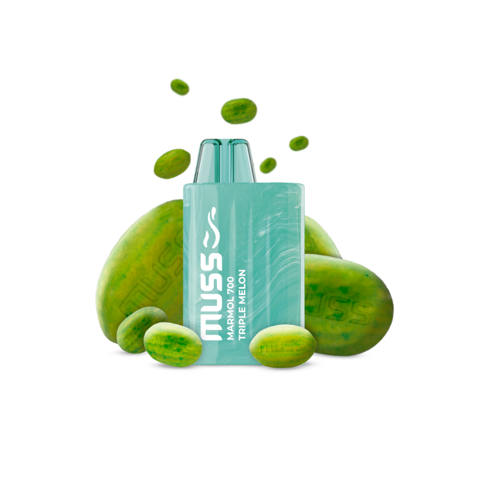 Vaper desechable MUSS Marmol 700 con nicotina 20mg/ml – Triple Melon