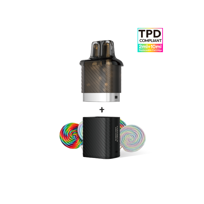 VOZOL Vista Plug pack recarga cápsula pod (2ml) + recipiente (10ml) 20mg/ml nicotina – Caramelo Arcoíris