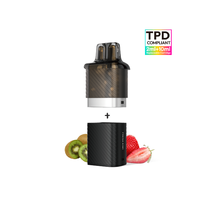 VOZOL Vista Plug pack recarga cápsula pod (2ml) + recipiente (10ml) 20mg/ml nicotina – Fresa Kiwi