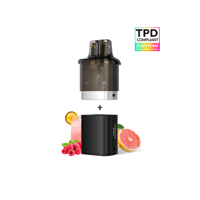 VOZOL Vista Plug pack recarga cápsula pod (2ml) + recipiente (10ml) 20mg/ml nicotina – Limonada Rosa