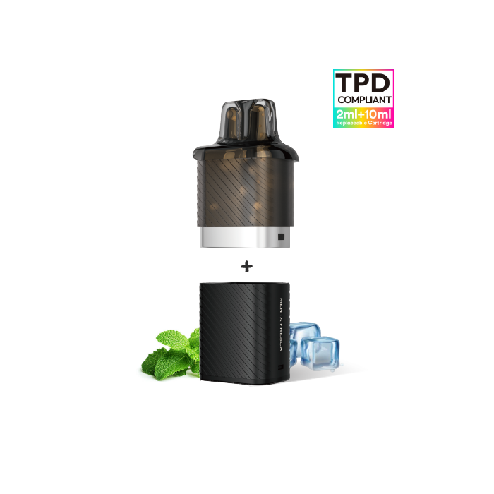 VOZOL Vista Plug pack recarga cápsula pod (2ml) + recipiente (10ml) 20mg/ml nicotina – Menta Fresca